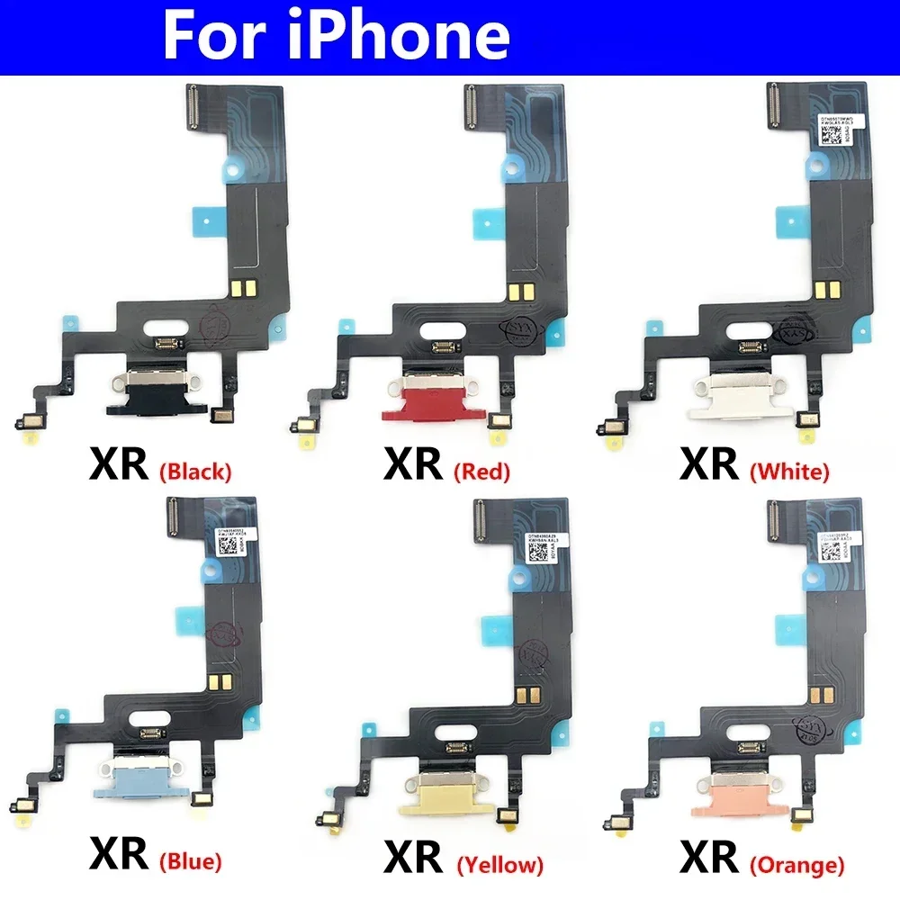 Voor iPhone X XS XR XsMax Poort Opladen Flex Kabel USB Fast Charger Mic Board Dock Connector Microfoon Hoofdtelefoonaansluiting met IC