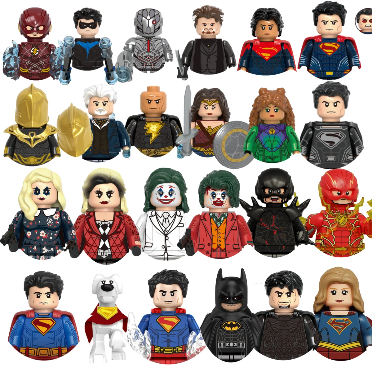 

Marvel hot toys superhero anime building blocks Superman children's mini brick toys, party gifts