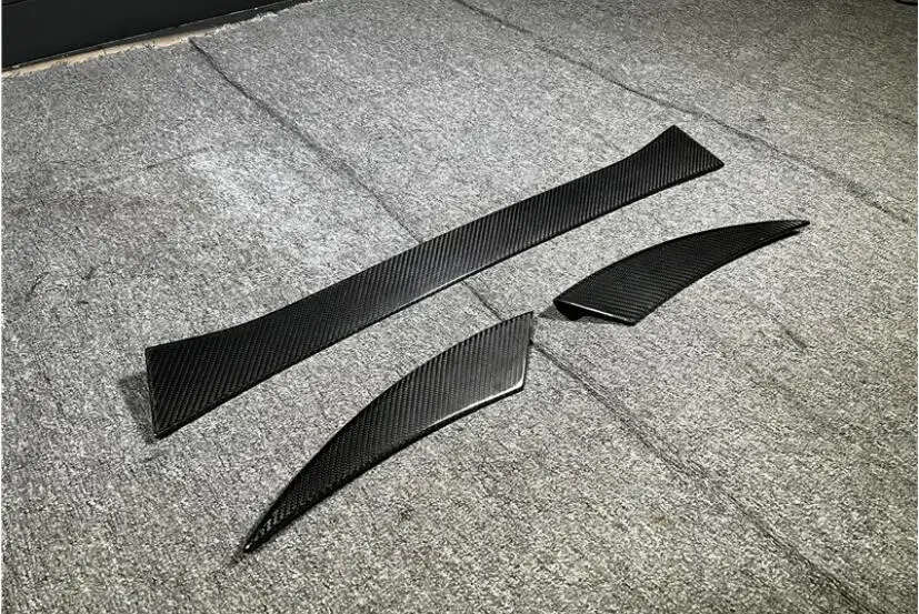 For Mclaren GT Real Carbon Fiber Rear Wing Lip Tail Trunk Spoilers Body Kit 3PCS/SET