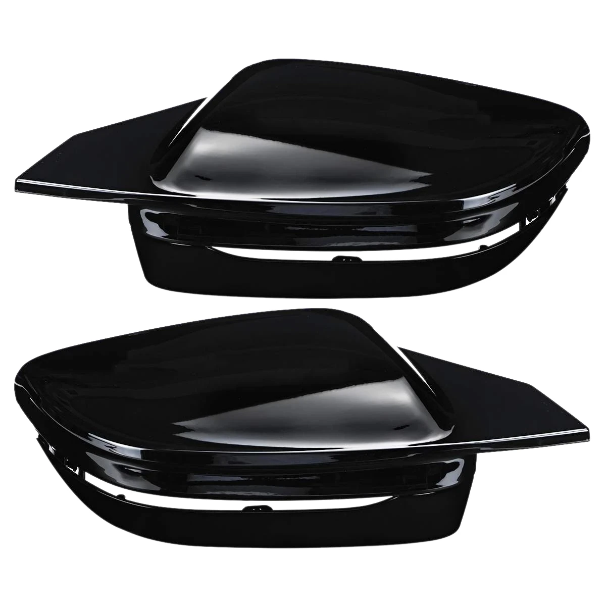 2X Side Wing Rearview Mirror Cover Caps For-BMW 3 5 7 8 Series G30 G38 G11 G12 G14 G15 G16 G20 G22 G23 G28 Glossy Black