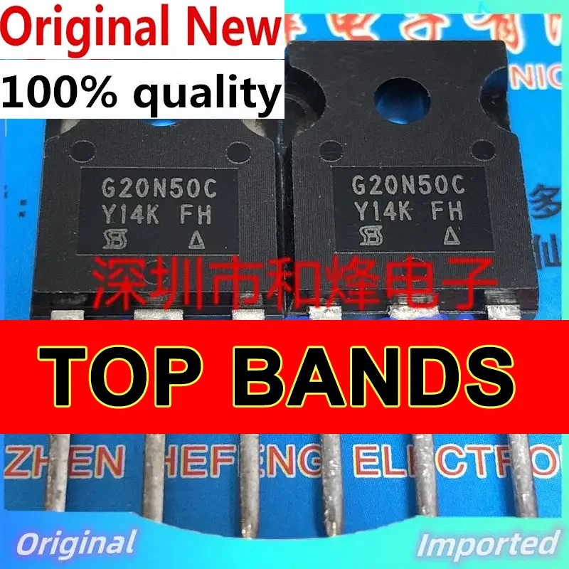 

Импортный оригинальный чипсет G20N50C SIHG20N50C TO-247 500V 20A, лучшее качество, 10 шт.-30 шт.