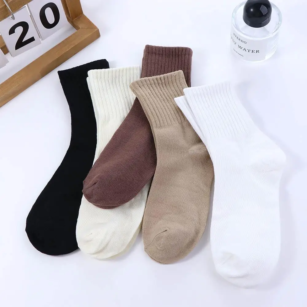 Sweet Cute Casual Socks Autumn and Winter Female Sports Socks Women Socks Striped Socks Tube Socks Cotton Hosiery