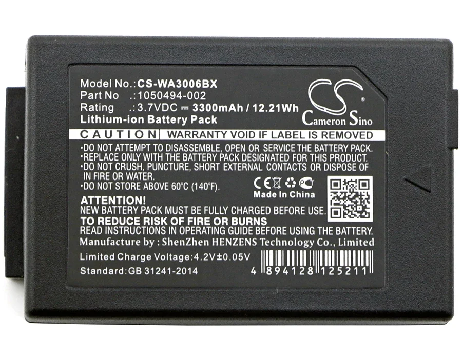 Barcode Scanner Battery For Psion 1050494 1050494-002 WA3006 WA3020 TEKLOGIX 1050494 1050494-002 WA3006 WA3020 WorkAbout Pro G1