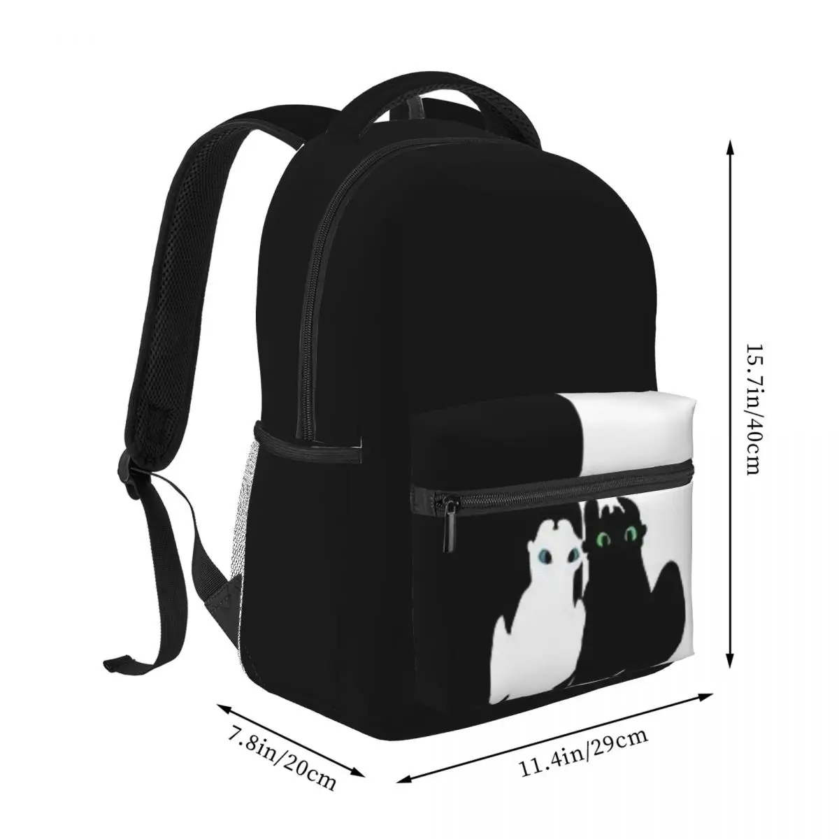 Toothless And His Girlfriend Backpacks Boys Girls Bookbag Casual Children School Bag Rucksack Shoulder Bag Large Capacity