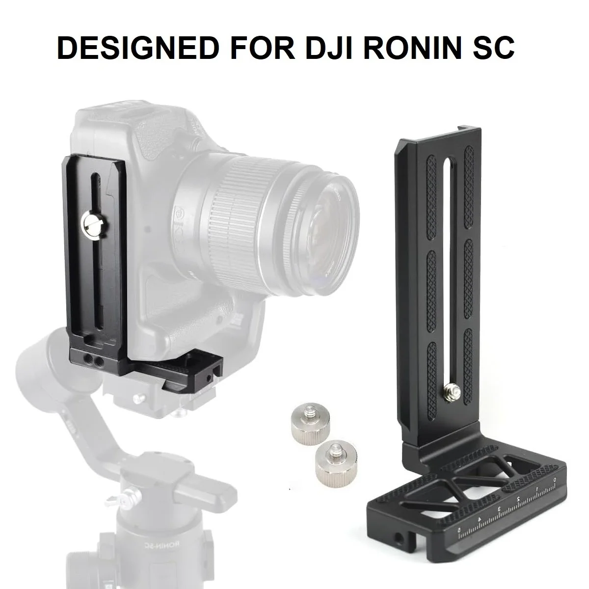

Вертикальная съемная пластина Ronin SC L с кронштейном для DJI Gimbals камеры DSLR, с 1/4 дюйма, винтовым отверстием M4 и 2 грузами