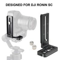 Ronin SC L Bracket Mount Vertical Shooting Plate for DSLR Camera DJI Gimbals, with 1/4 inches & M4 screw hole & 2Counter Weights