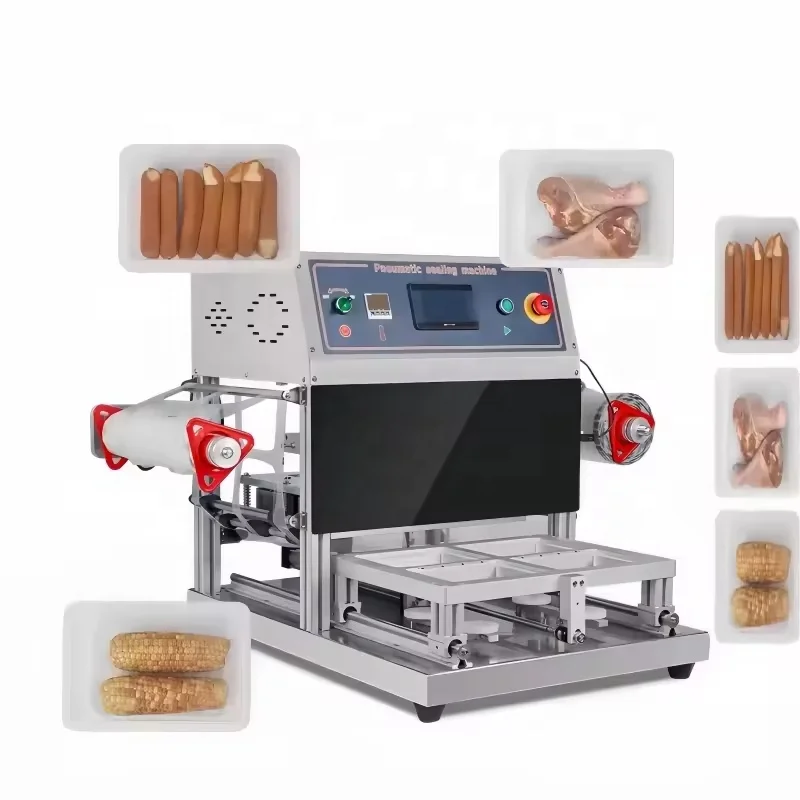 Nitrogen Tray Box Packaging Machine-Automatic Nitrogen Preservation Table Top Tray Sealing Machine