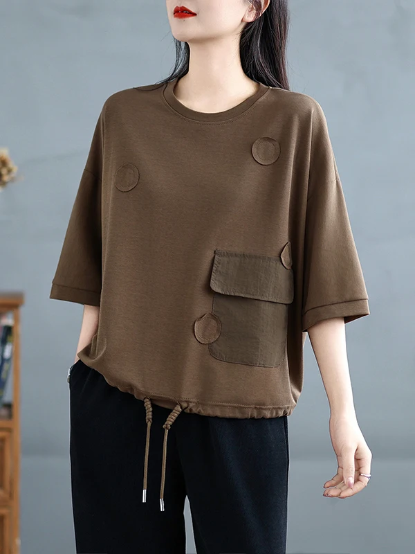 

Pure Cotton plus Size ort Sve T-irt Women's Summer New Sle ular Unique Super Beautiful Versatile Top Small irt