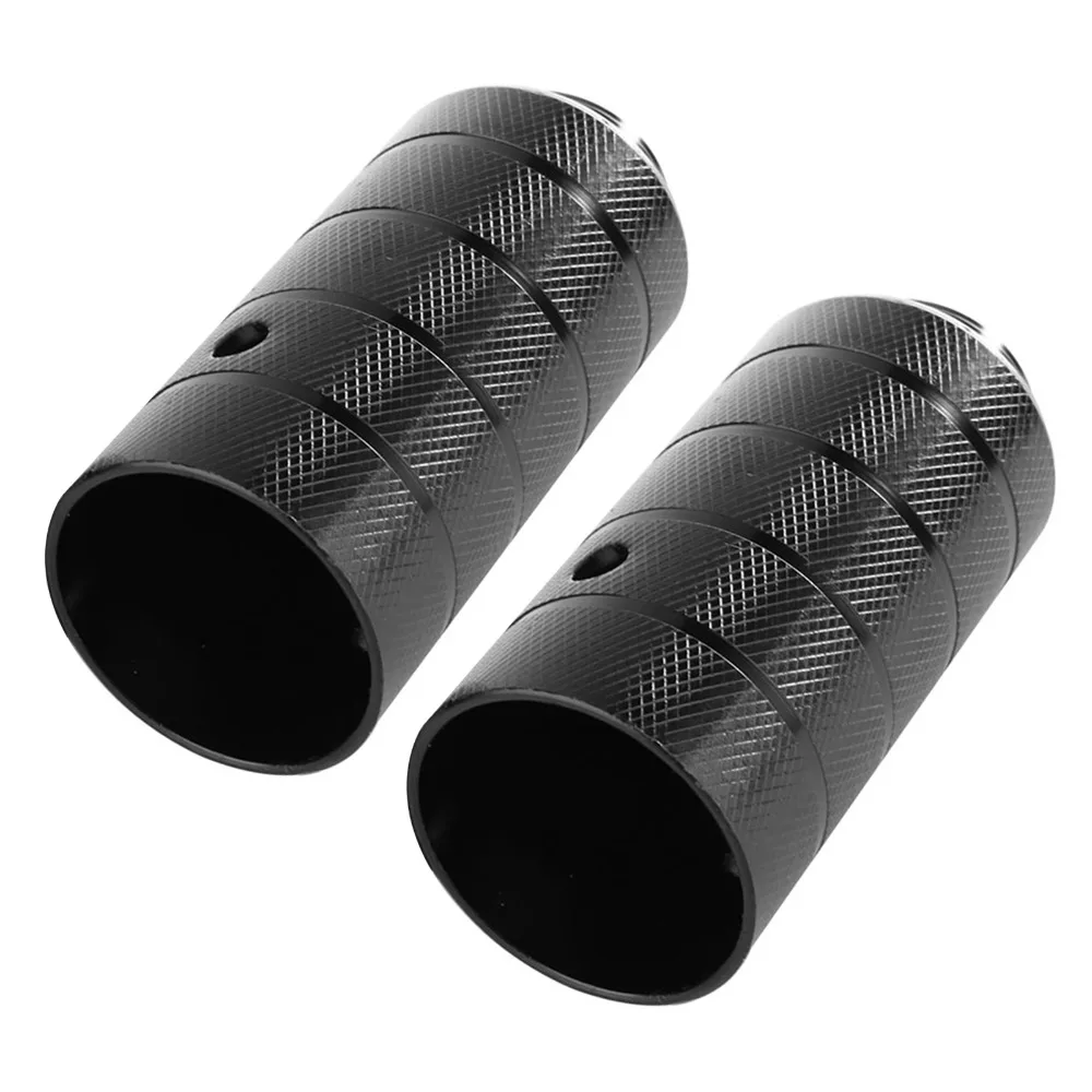 

1 Pair Iron Bike Pegs Black High Strength Bicycle Foot Stand Pegs 110 X 38mm Heavy Duty Bike Foot Pedals BMX and Mountain Bikes