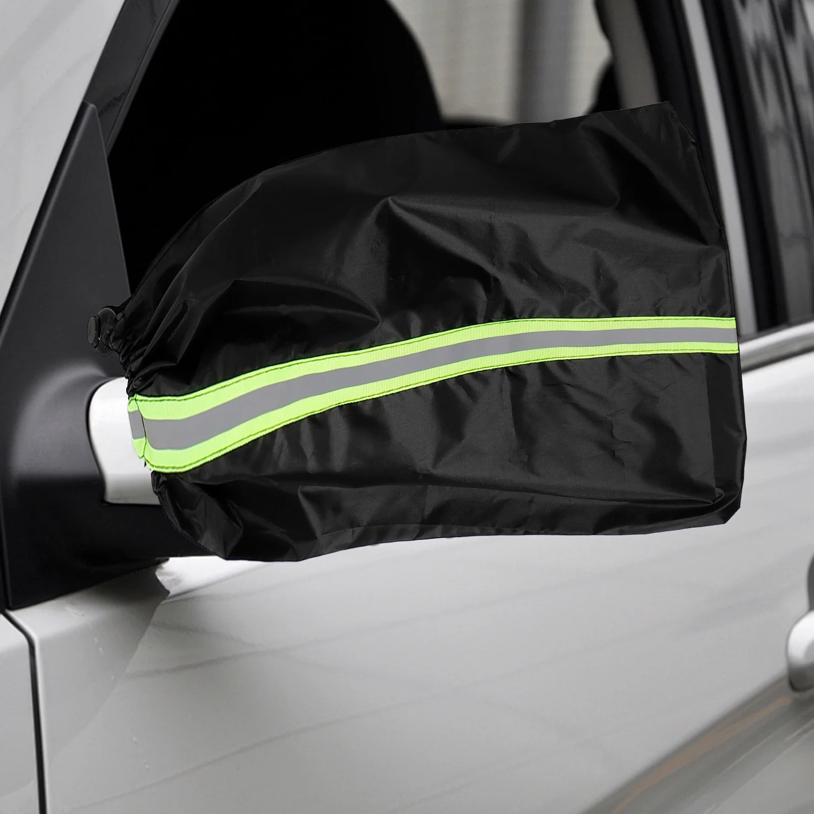 

1 Set Car Side Mirror Windshield Wiper Covers Silver Coated Cloth Durable Protection For Exterior Rear View Mirror Rain Snow