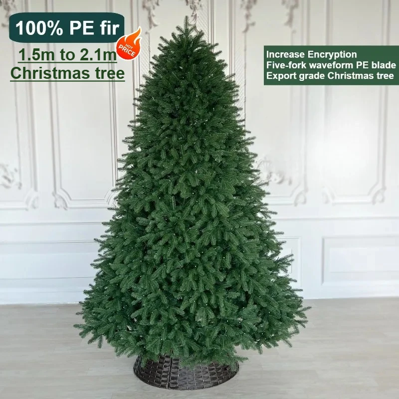 

Artificial Christmas Tree 100%PE Encryption Spruce Multi-branch Luxury Christmas Tree 1.5~2.1M Christmas Family Party Decoration