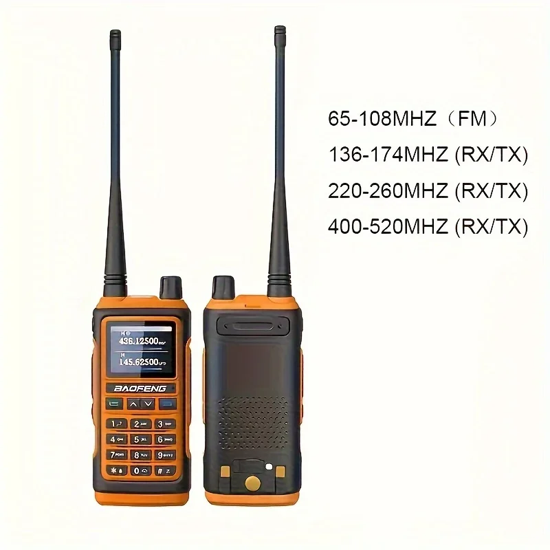 1pc Baofeng UV 17 Walkie Talkies, Four Bands Wireless Frequency Waterproof Two Way Radio, Long Range , Outdoor Supplies