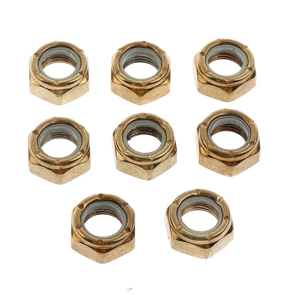 5-6 pak 8 buah mur sekrup papan panjang Skateboard 7x10x14mm untuk Kingpin