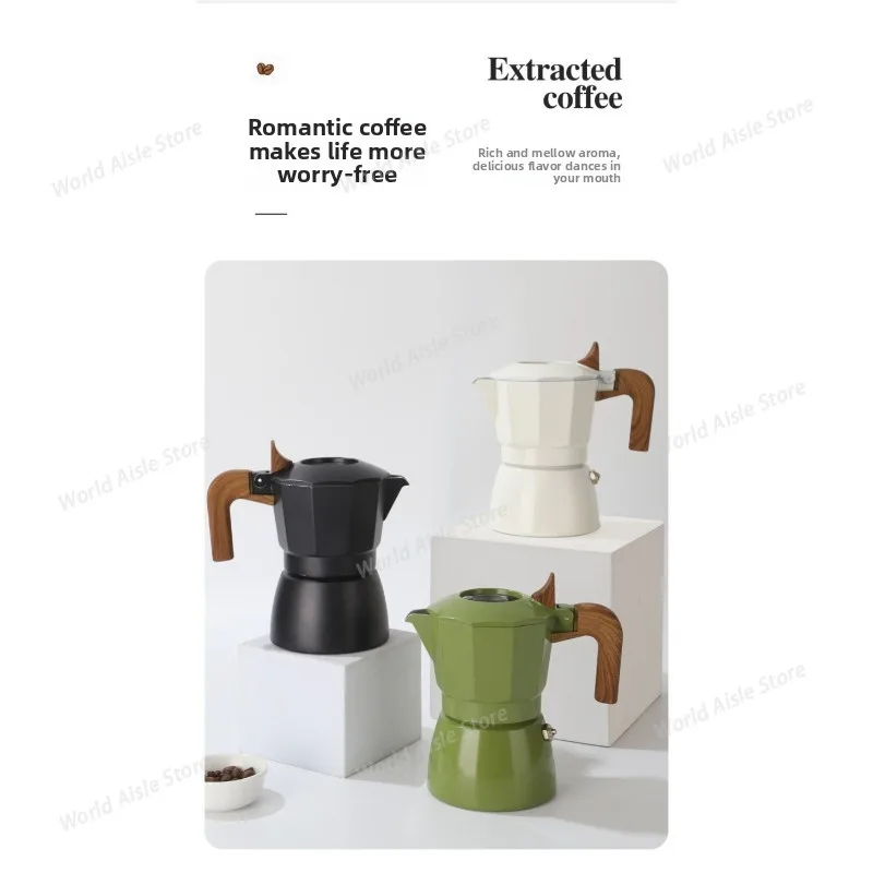

Upgraded Double-valve Moka Pot Double-valve Extraction Hollow Visual Espresso Pot Professional Home Cafe Outdoor CoffeeEquipment
