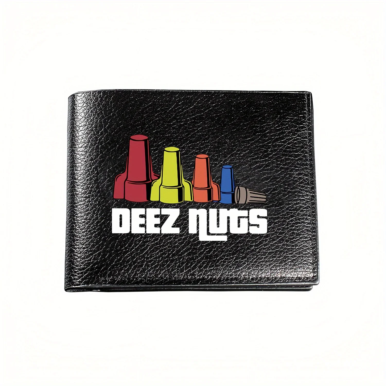 

Deez Nuts: забавная графика разъемов для проводов. Деловой мужской повседневный элегантный простой практичный качественный кошелек с стильным принтом Gra