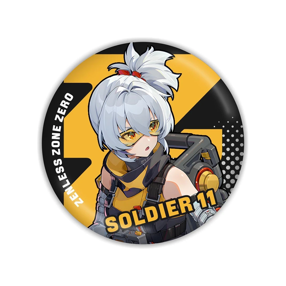 Game Zenless Zone Zero Ellen Joe Von Lycaon Nekomiya Mana Billy the Kid Ben Bigger Cosplay Badge Pin SPTE Tinplate Brooch Prop ﻿