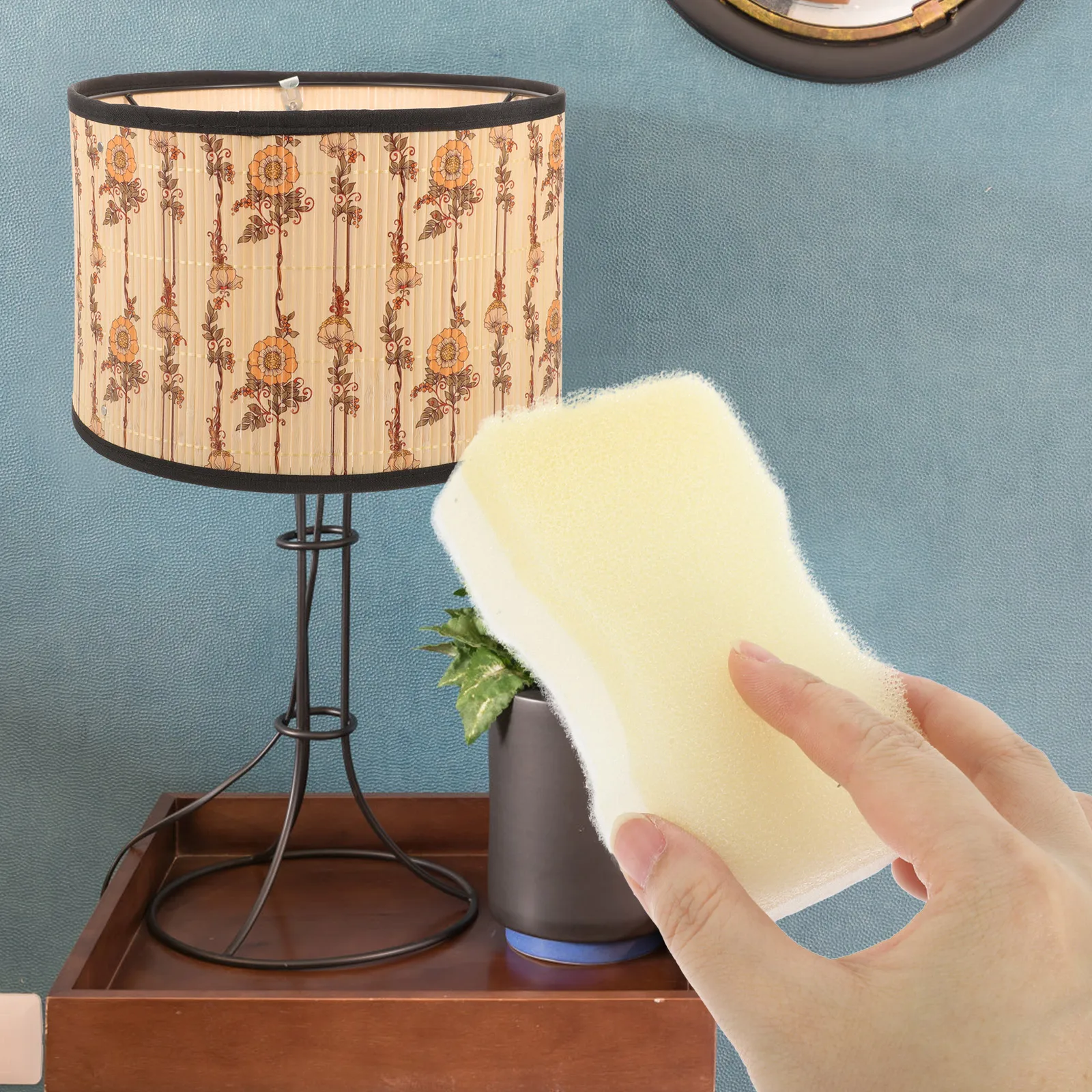 

Reusable Cleaning Sponge for Lampshade Soot Remover Soft Durable Long Term Use Easy Handheld Fabric Artworks Cleaner