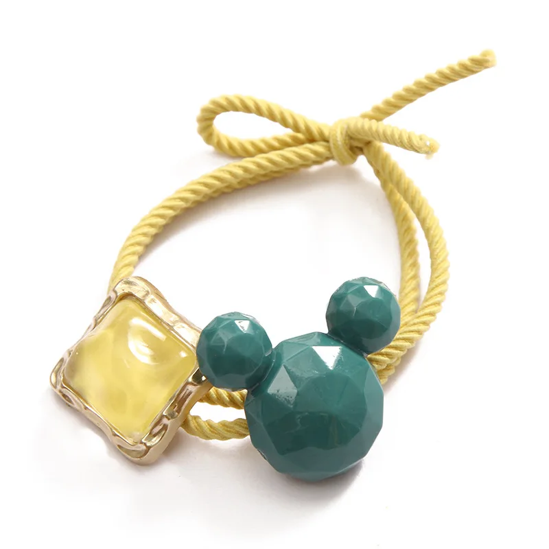 Disney versión coreana de lindo anillo para el cabello de Mickey, diadema para mujer East Gate, pelo simple atado, banda de goma pequeña, cuerda para el cabello