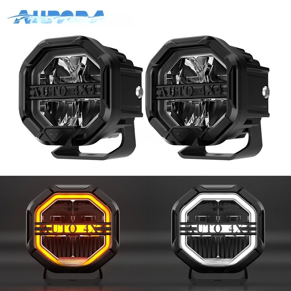 

New Design 4x4 Led Work Light Strobe Car Light Bar Flashing Auto Fog Light