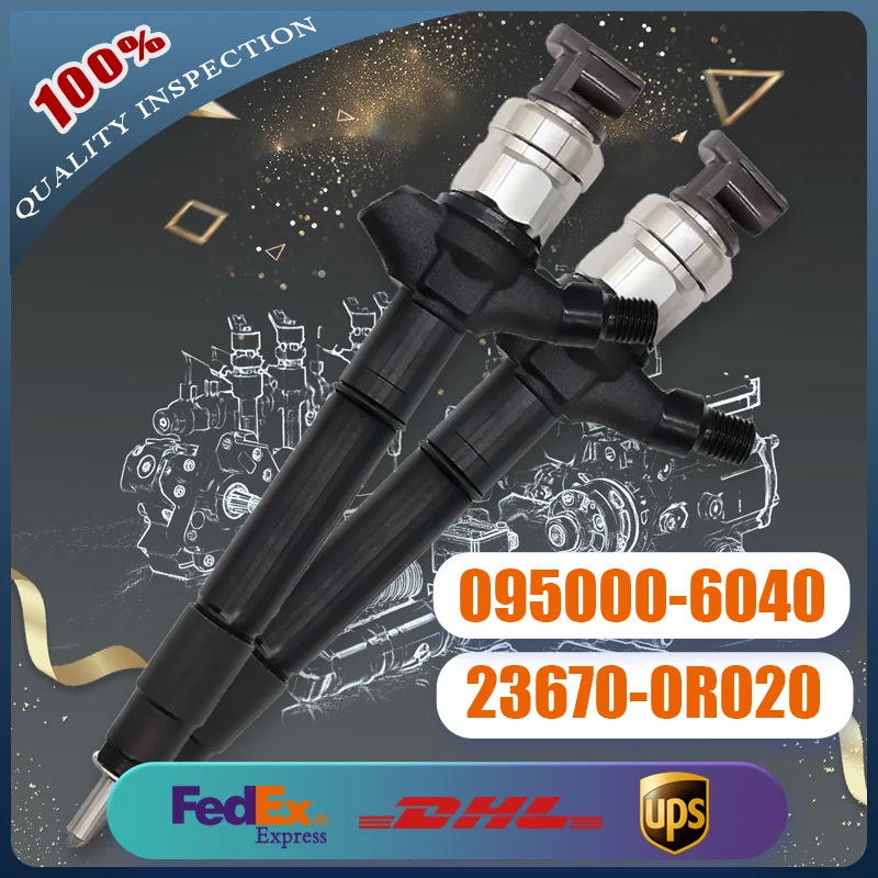 

095000-6040 23670-09140 23670-09210 23670-0R020 23670-0R170 Common Rail Injector for Toyota Engine 2AD-FTV Corolla Verso RAV4