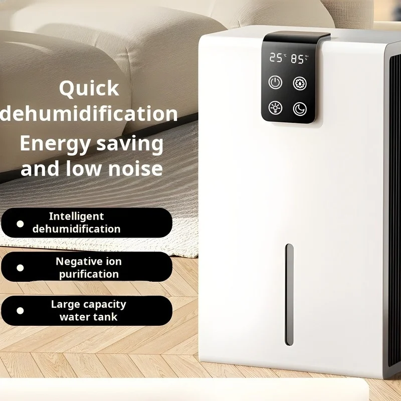 【Best 】Household Dehumidifier Dryer Moistureproof 2.8L Water Tank Water Full Stop Indoor Purification Air Dryer Basement Dehumid