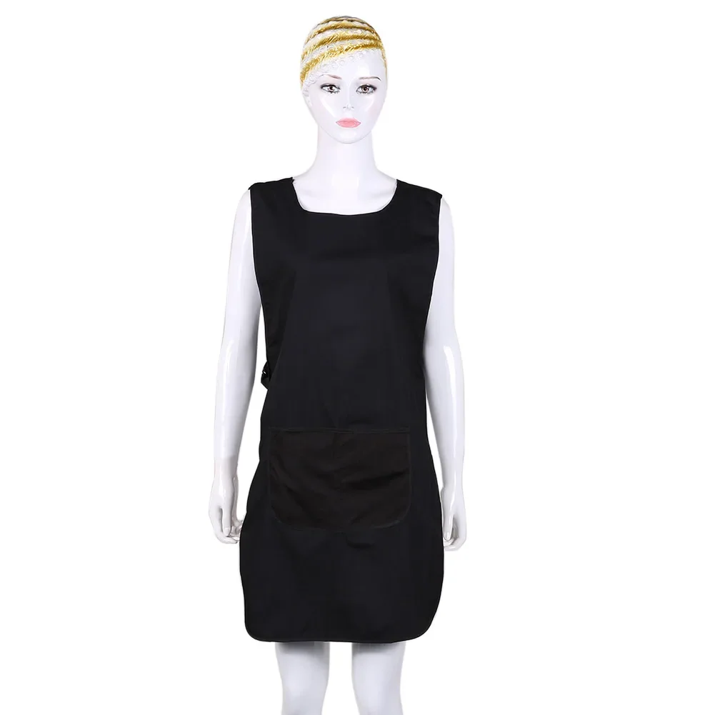 Salon Hairdressing Occupation Apron Suit-dress for Beautician Work Sleeveless Apron With Big Capacity Pocket