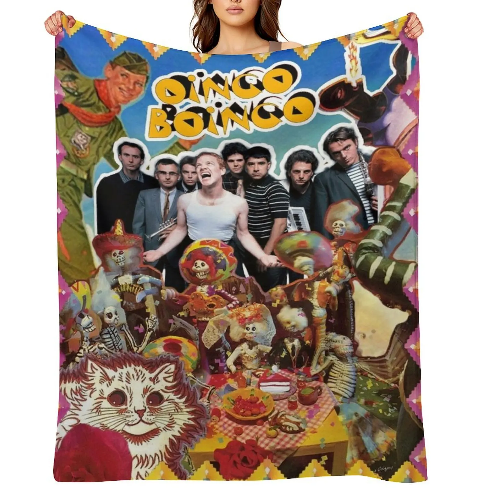 

Oingo Boingo Throw Blanket Retros Luxury Throw Heavy Cute Plaid Blankets