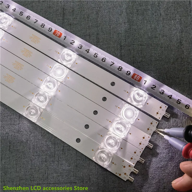 สำหรับ LED43D10B-ZC14FG-01 855มม. พร้อมขั้วต่อ10ชิ้น = 1TV LED43D10 100% ใหม่