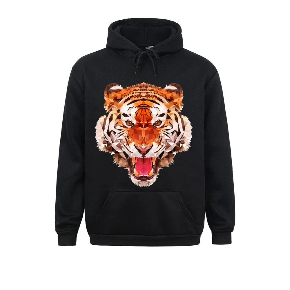 Tiger Roar Graphic Sweatshirts Funny Long Sleeve Cool Men Hoodies Street Clothes Fashion Hip Hop Hoodie Thanksgiving Day Unisex