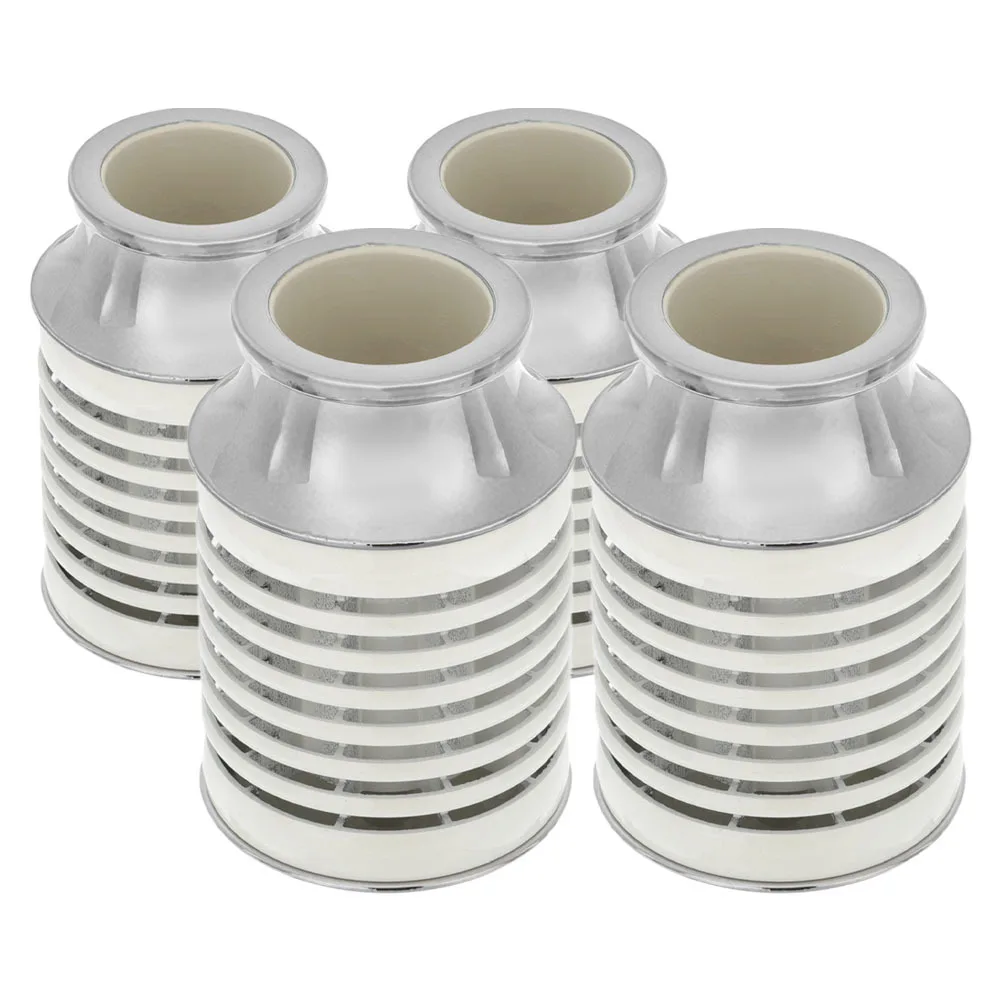 

4Pcs Curtain Rod Decorative Aluminum Alloy End Caps Elegant Finials for Window Curtains Home 28mm Poles Curtain Rail Ends