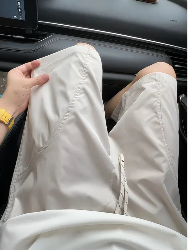 

Youth American Sle Ice Silk orts Men Summer Thin Qui Dry Baskeall Pants Outdoor Running Sports Five-Quarter Length