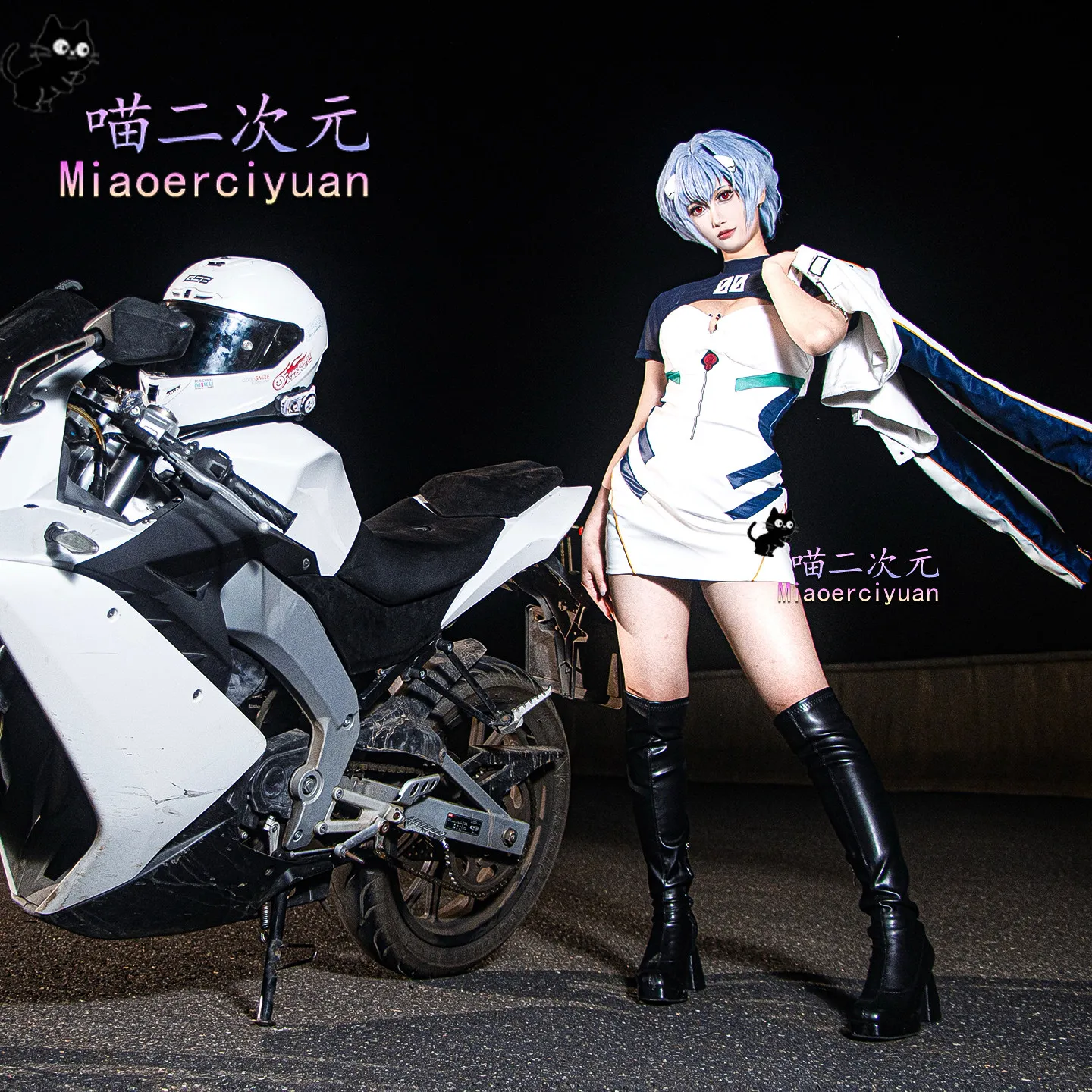 Asuka Langley Soryu Anime EVA Cosplay Ayanami Rei Costume Sexy Daily Leather Motorcycle Coat Outfit Women Halloween Uniform view 5