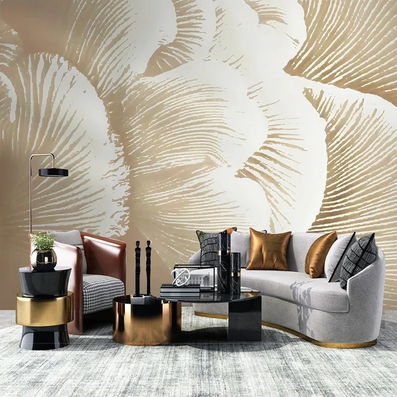 Custom Mural 3D Wallpaper Modern Minimalist Touch Texture Abstract Lines TV Sofa Background Wall Painting Papel De Parede Tapet