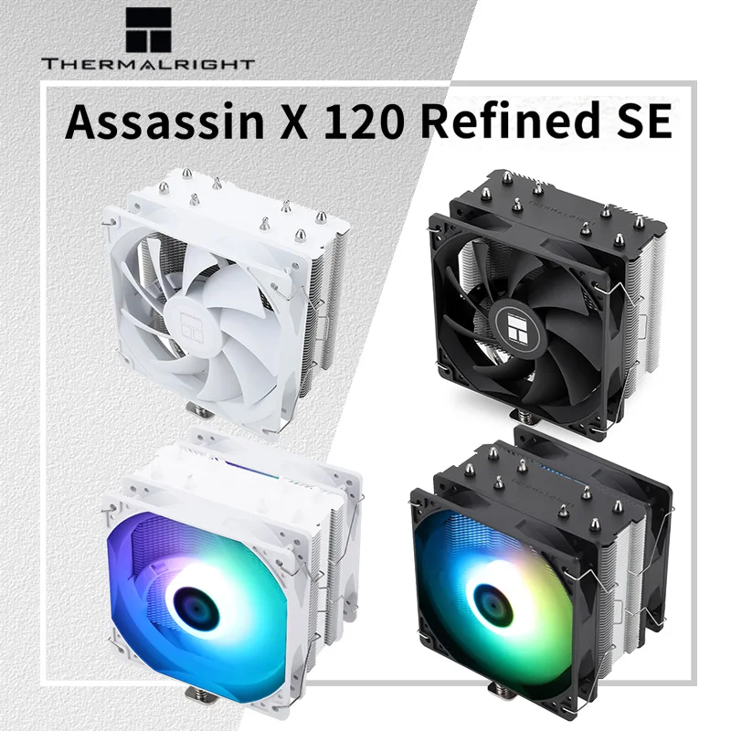 

Thermalright Assassin X120 R SE ARGB CPU Air Cooling Radiator no Light/ARGB or Dual fans for Intel LGA115x 1700 1851 AM4 AM5