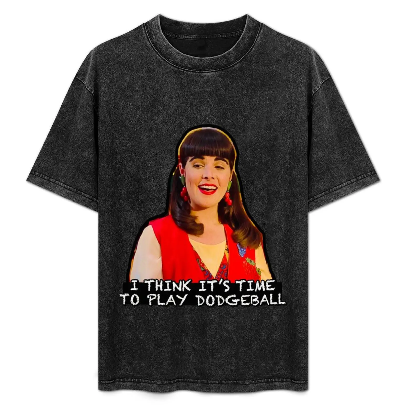 Creo que es hora de jugar Dodgeball - Camiseta Miss Lippy para deportes al aire libre de manga corta