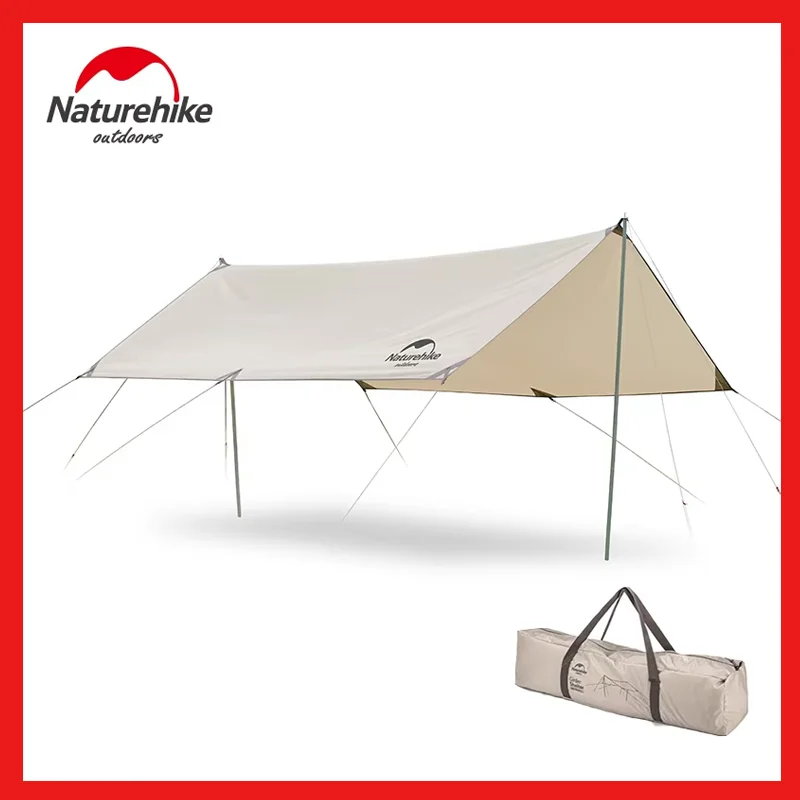 Naturehike Sun Shelter Ultralight Waterproof Cotton 4-6 Person Sun Shade Tent Awning Outdoor Garden Beach Camping Tarp NH20TM006