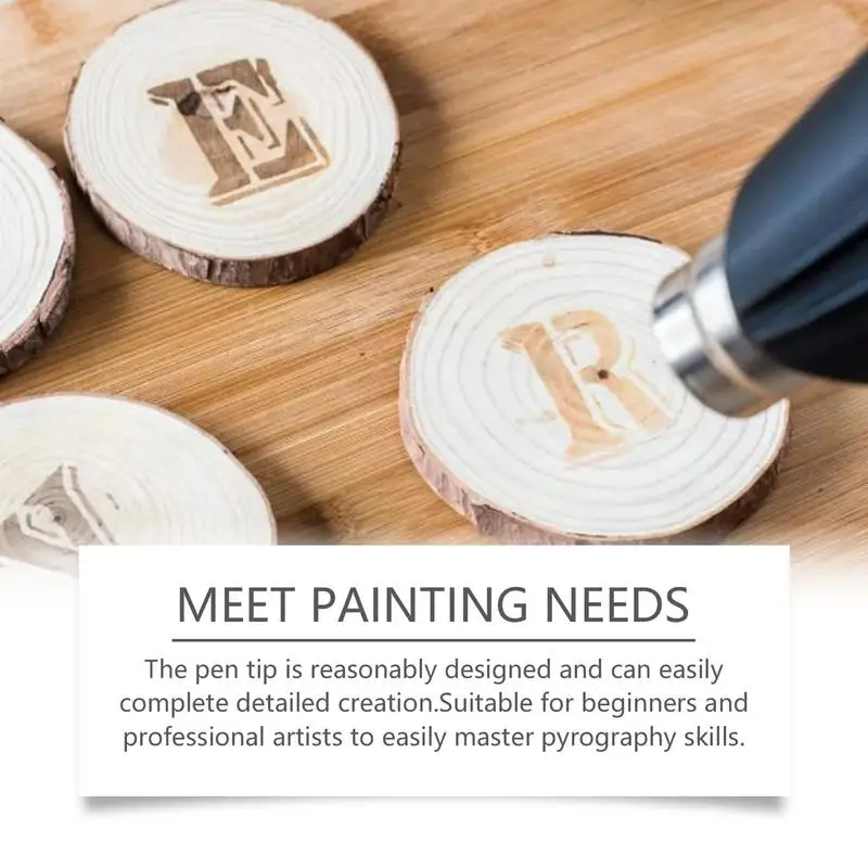 قلم حفر مصنوع يدويًا قلم حرق الخشب تأثير الحرق قلم تحديد الخشب لوازم الحرفية حفارة الخشب للإنشاء الفني