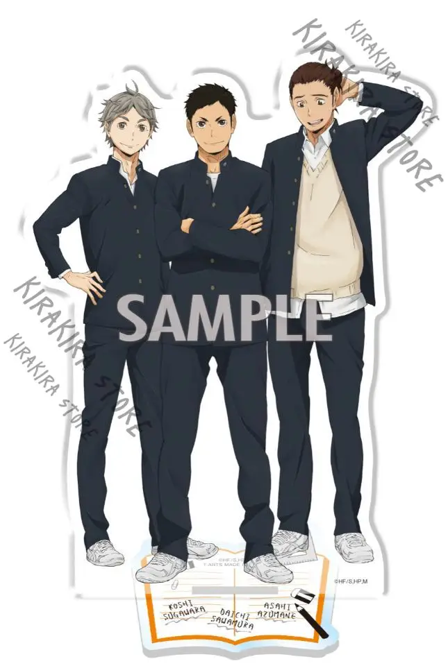 Haikyuu!! Shoyo Hinata Tobio Kageyama Acrilico Stand Figura Decorazione Anime Piastra in piedi Raccogliere ornamenti ufficiali autentici