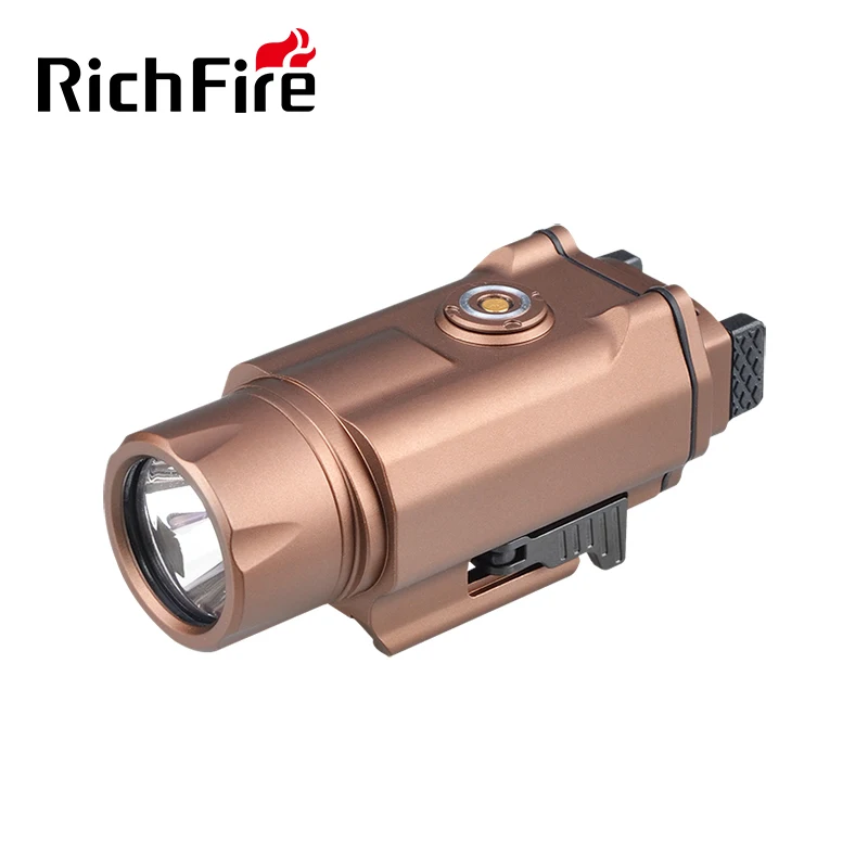 Richfire SFD-080X Magnetic LED Flashlights 1500lm White Police Tactical Accessories for:20mm Mount Standard for Hunting-Tan