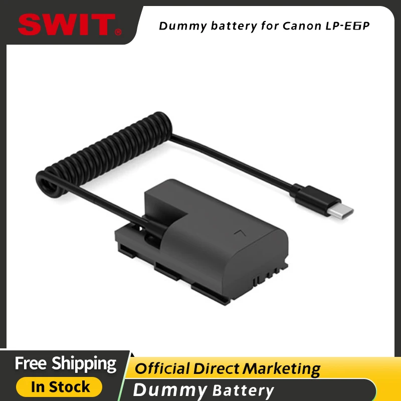 

SWIT DB-E6P Canon LP-E6P USB-C Dummy Battery