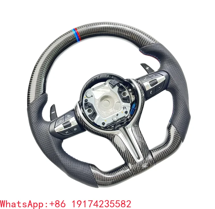 

Professional Factory Custom Carbon Fiber LED Steering Wheel for BMW F10 F30 M2 M3 M4 M5 M6