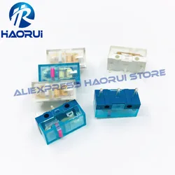 10Pcs New Product HUANO V2 Transparent White Transparent Blue Micro Switch 80 Million Game mouse left right button microswitch