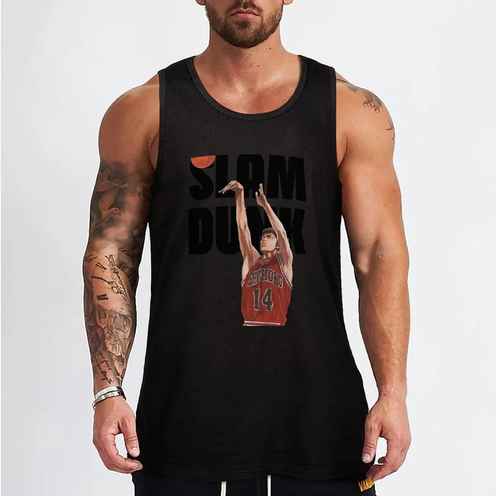 HISASHI MITSUI Tank Top basketball Men's sleeveless gym shirts