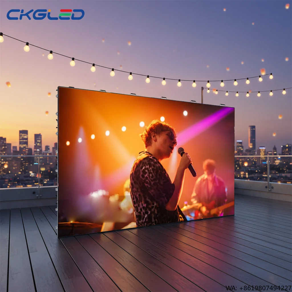 

P4.81 Full Color Advertising LED Display with 1200 Nits Brightness for Stage Events Wall Panels-Indoor Rental 2-Year Warranty