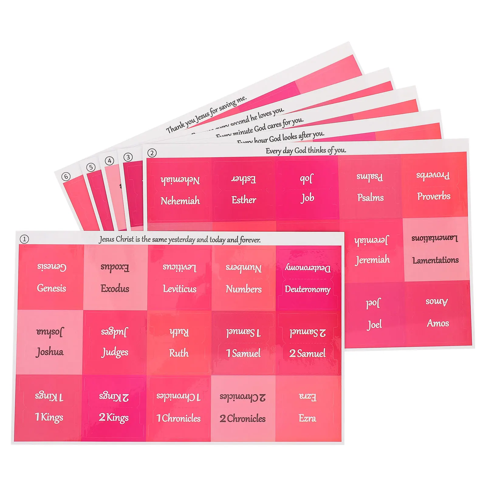 6 أوراق علامات تبويب شهرية مقاومة للماء، علامات صفحة لاصقة، ملصقات ملصقات لقراءة دفتر الملاحظات المخططية #3