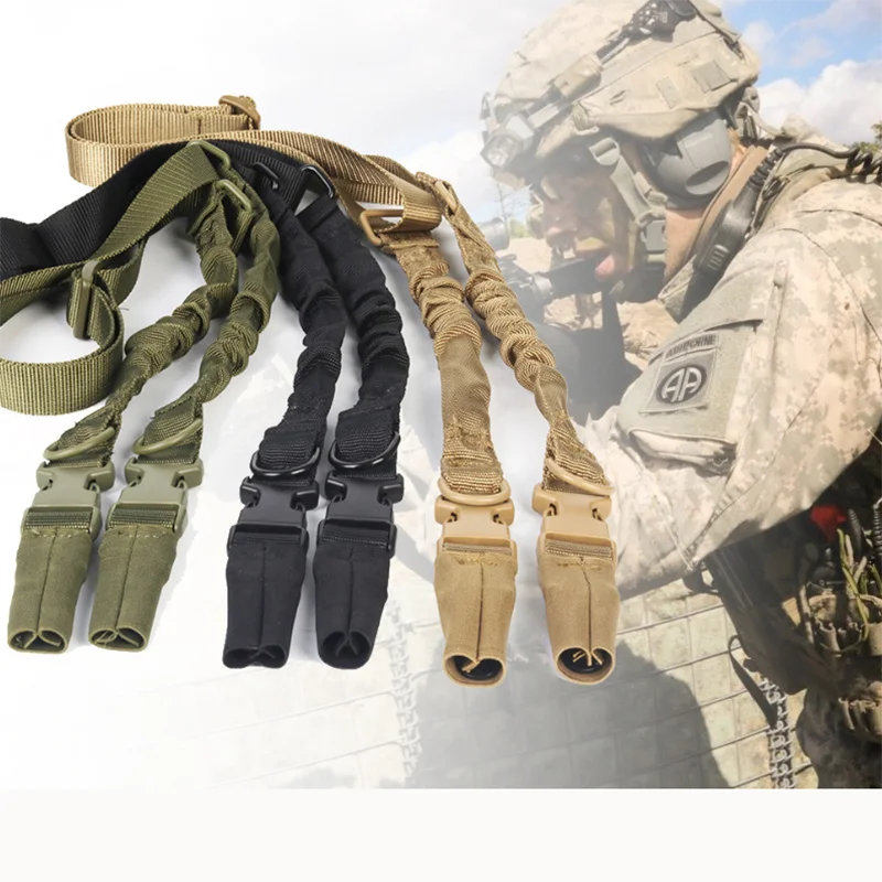 

Hunting Rifle Army Safety Belt Tactical Sling 2 Point Padded Combat Modular Shooting Equipment Strap Hook Shoulder Accessories