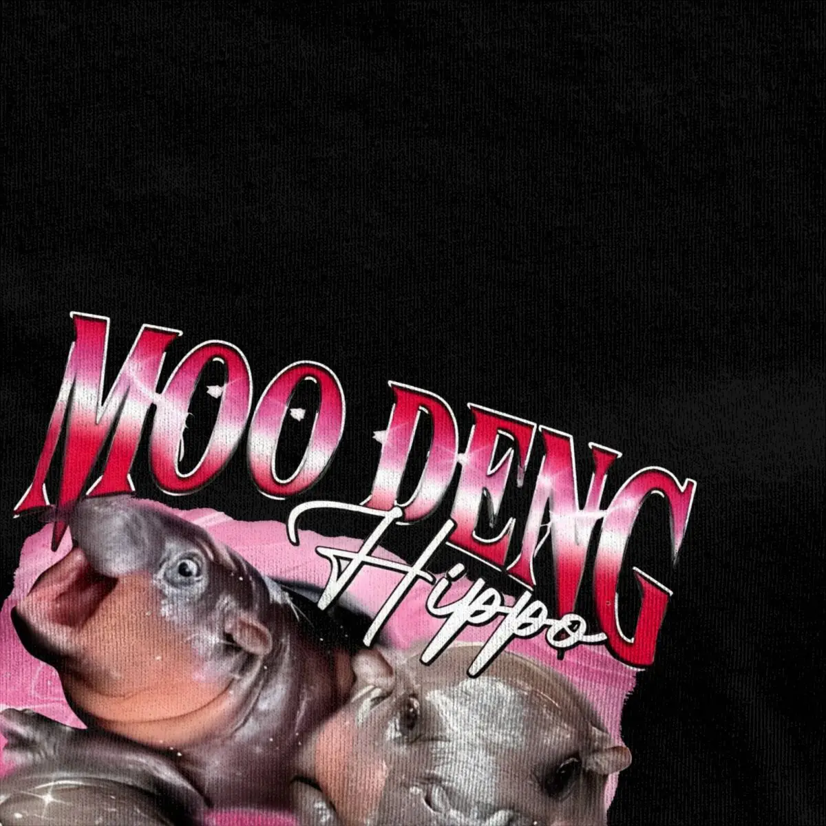 Maglietta streetwear Moo Deng Ippopotamo 66261169 T-shirt in puro cotone T-shirt novità da uomo T-shirt estive a maniche corte con stampa Y2K