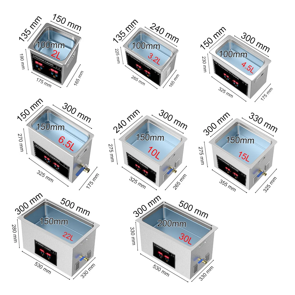 Small Industrial Ultrasonic Cleaning Machine Circuit Board Laboratory Degreasing and Rust Removal Commercial Cleaning Machine