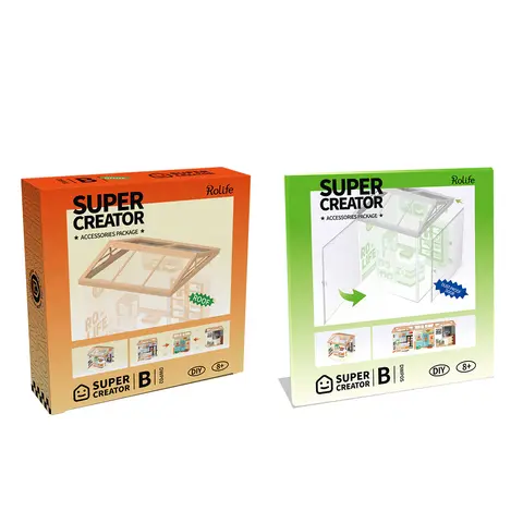 Rolife Super Creator Series Dust Proof Roof Door Dust Proof Set for Super Creator Series Miniature Building Set