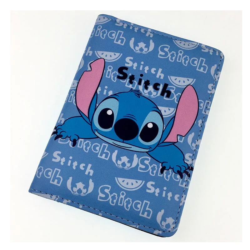 Travel Accessories Lilo Stitch 80G Thicker Passport Holder PU Leather Women Men Passport Cover Case Card ID Holders